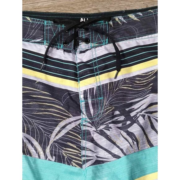 Body Glove Board Swim Shorts Men's Colorful Palm Print Size 32 - Picture 4 of 8